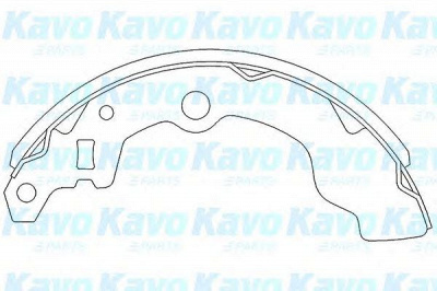 KAVO PARTS kbs8401 -  Комплект тормозных колодок